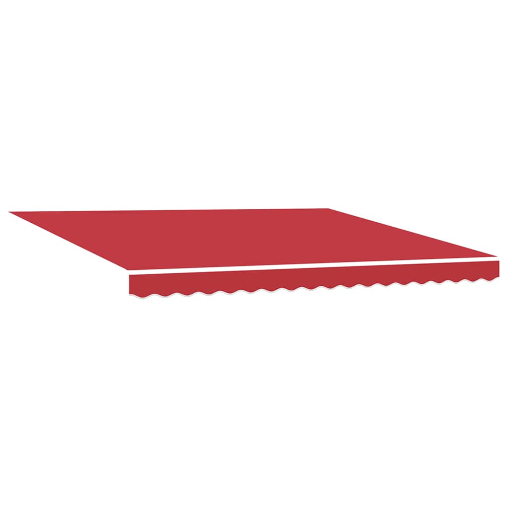 Nadstrešnica Crvena 400 × 300 cm Poliester i metal