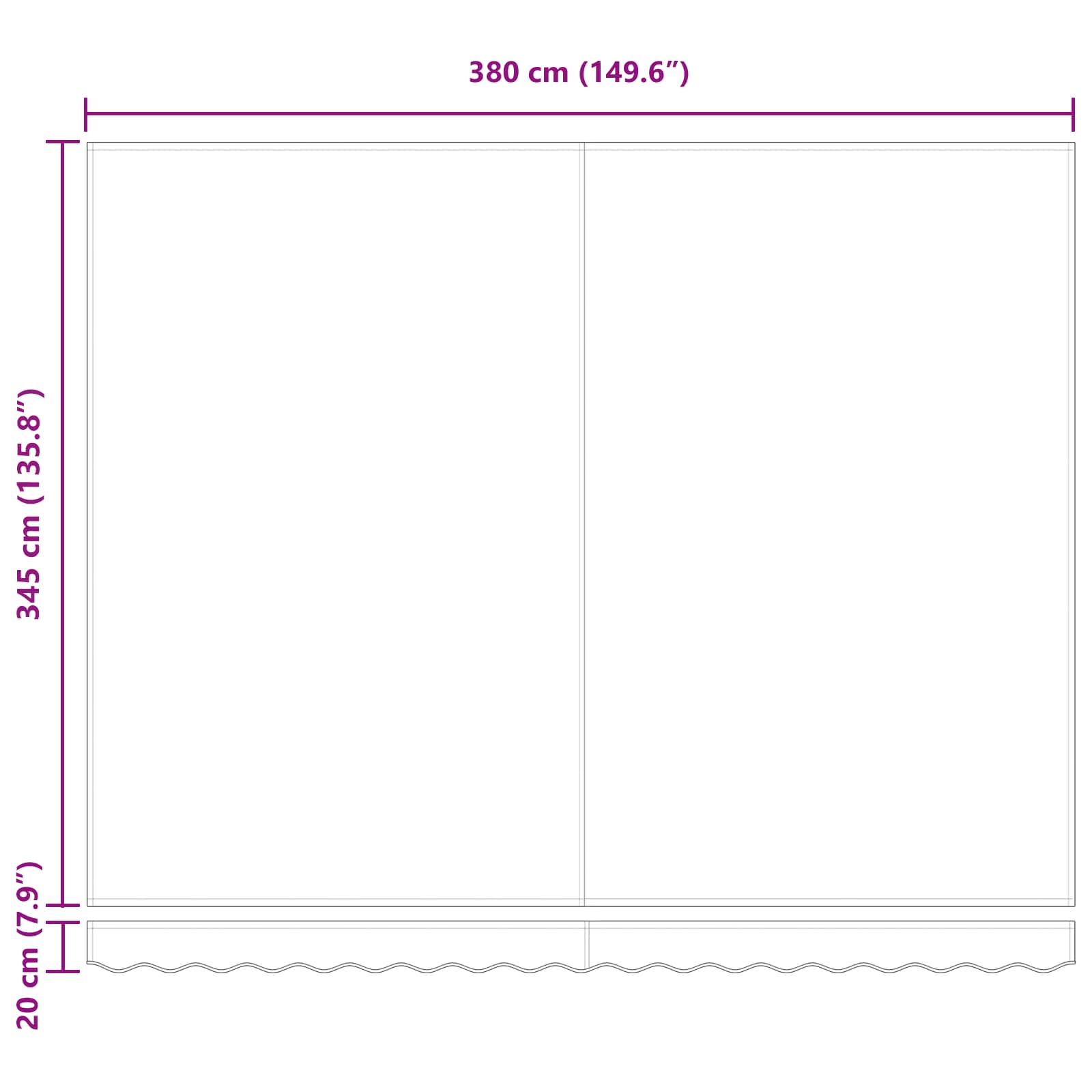 Povlačivi tende Žuta i narančasta 400 × 300 cm