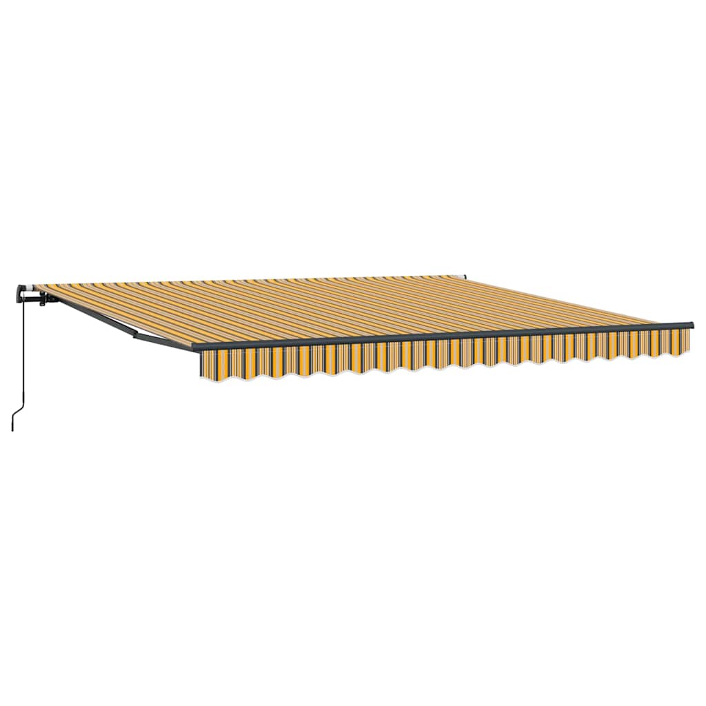 Povlačivi tende Šareni 400 × 350 cm Poliester i aluminij