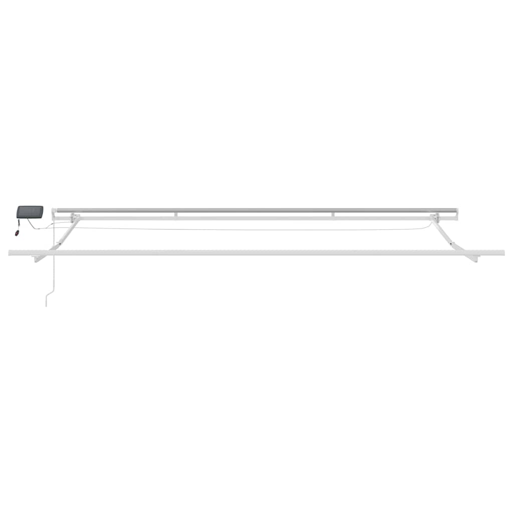 Povlačivi tende Bijela 400 × 300 cm Tkanina i Aluminij