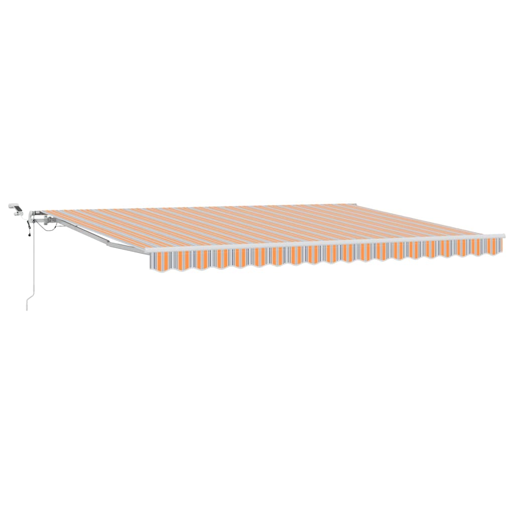 Skrovita tenda Šareni 450 × 300 cm Poliester i metal