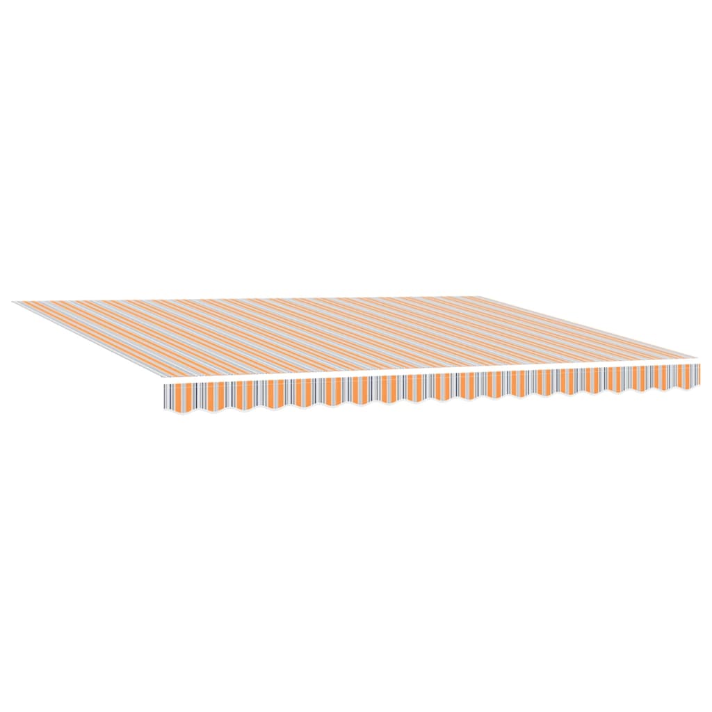Skrovita tenda Šareni 450 × 300 cm Poliester i metal