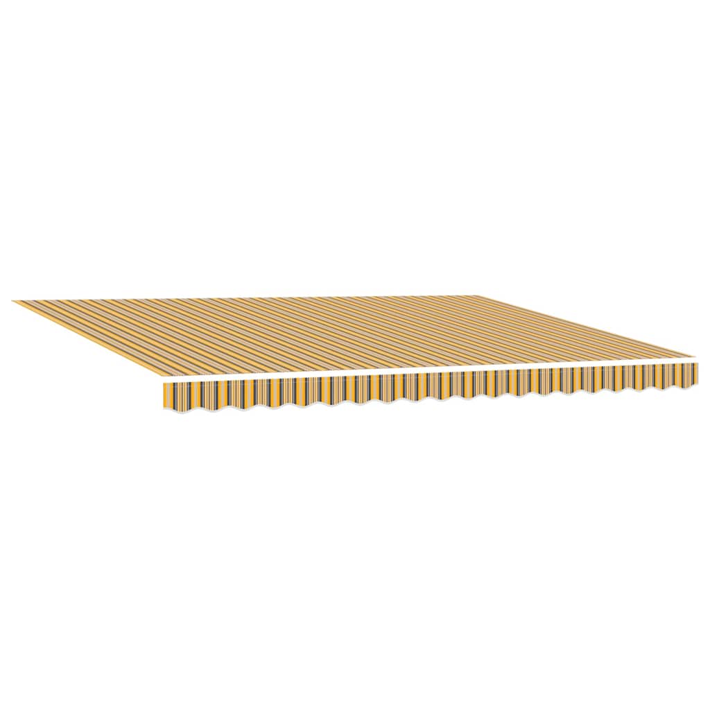 Skrovita tenda Šareni 450 × 300 cm Poliester i metal