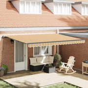 Povlačivi tende Šareni 450 × 350 cm Poliester i aluminij
