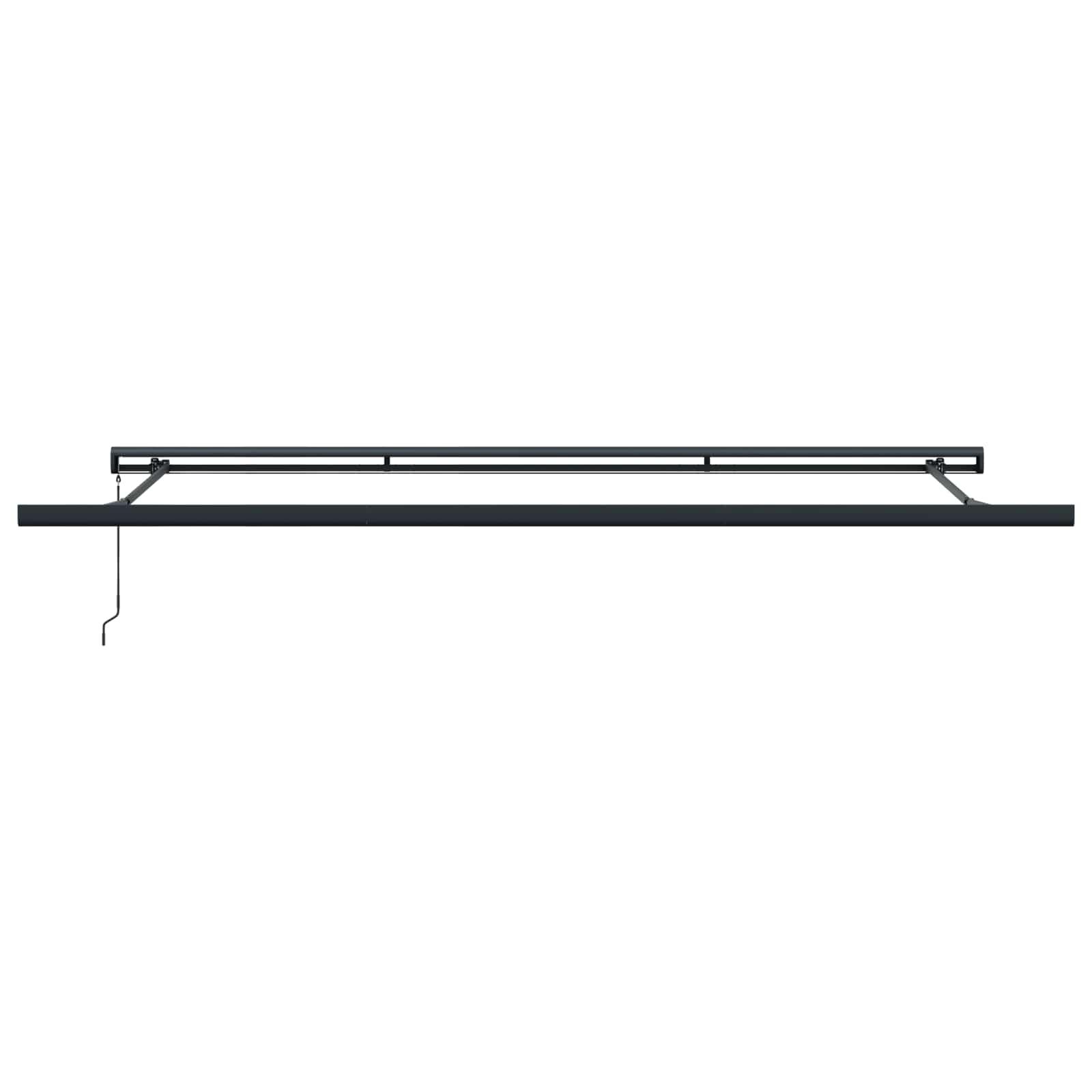 Povlačivi tende Svjetlosiva 500 × 300 cm Platno i Aluminij