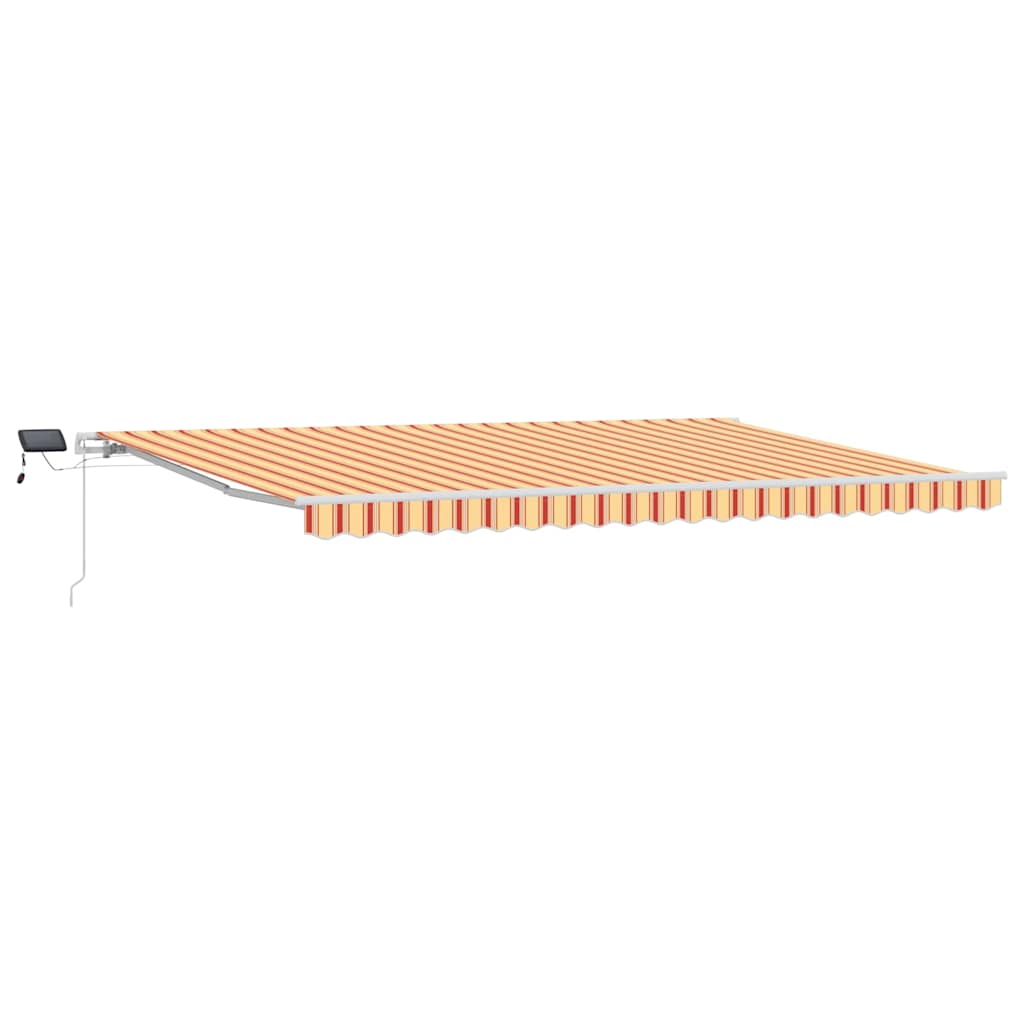 Skrovita tenda Žuta i narančasta 500 × 350 cm Tkanina i čelik