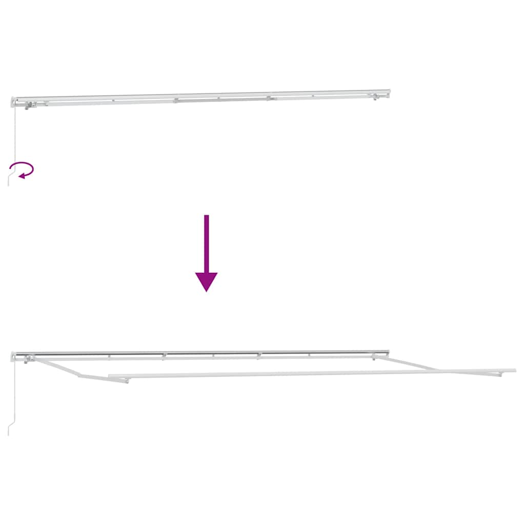 Povlačivi tende Žuta i narančasta 600 × 350 cm