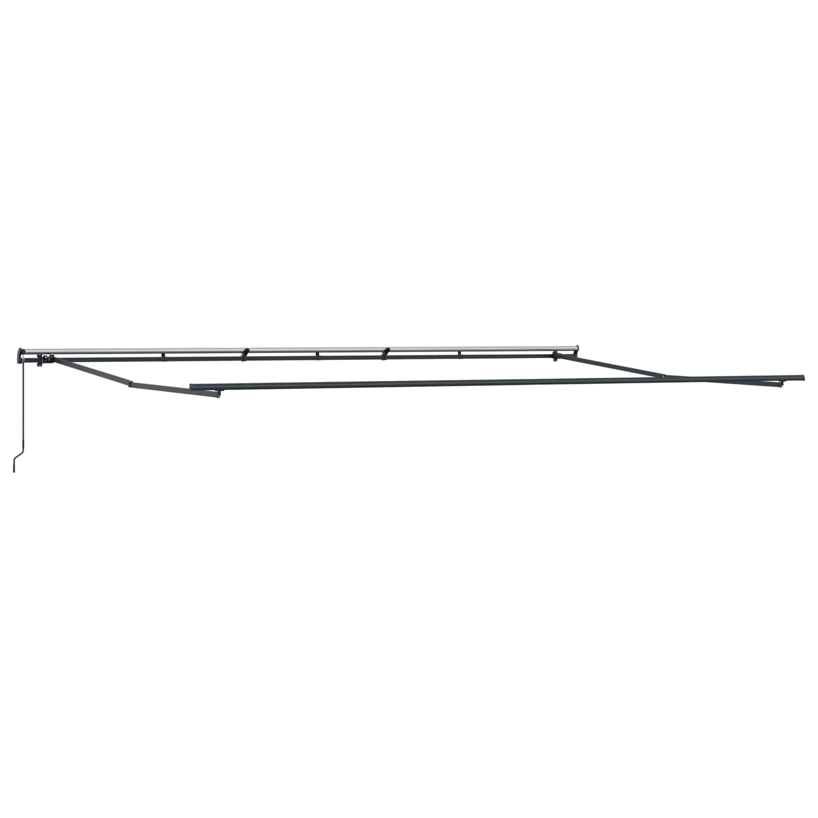 Povlačivi tende Bijela 600 × 350 cm Poliester i aluminij