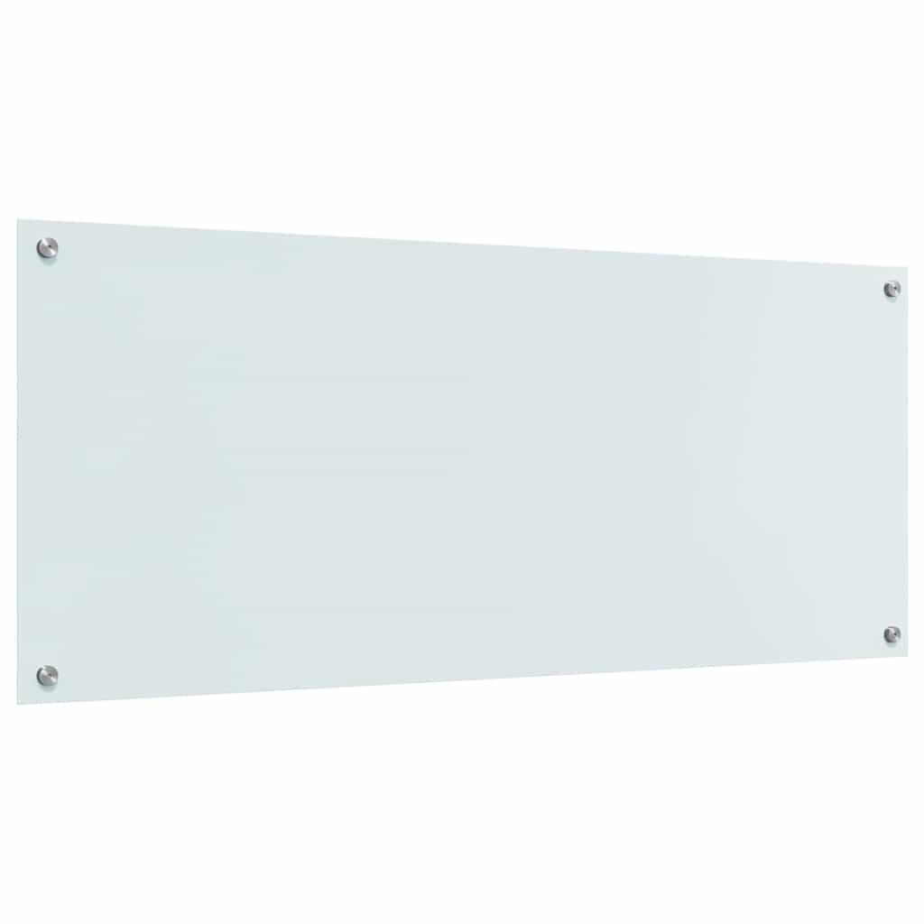Kuhinjski zid Bijelo 120 x 50 cm Staklo otporno na udarce