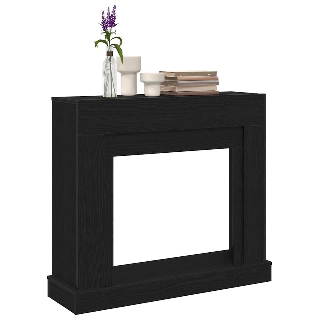 Okvir za kamin crni hrast 100x30x87,5 cm inženjerski drvo
