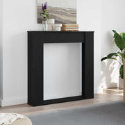 Okvir za kamin crni hrast 100x20x100 cm inženjerski drvo