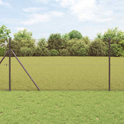 Zavarena žičana ograda 2500 x 150 cm Crvena