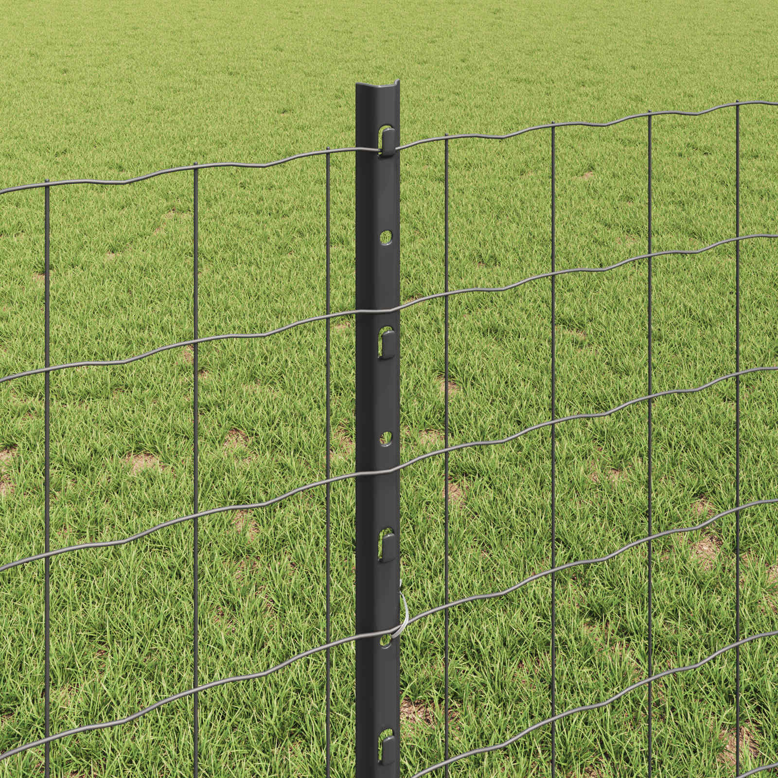 Zavarena žičana ograda 10 x 0,8 m (Š x V) Čelik premazan PVC-om