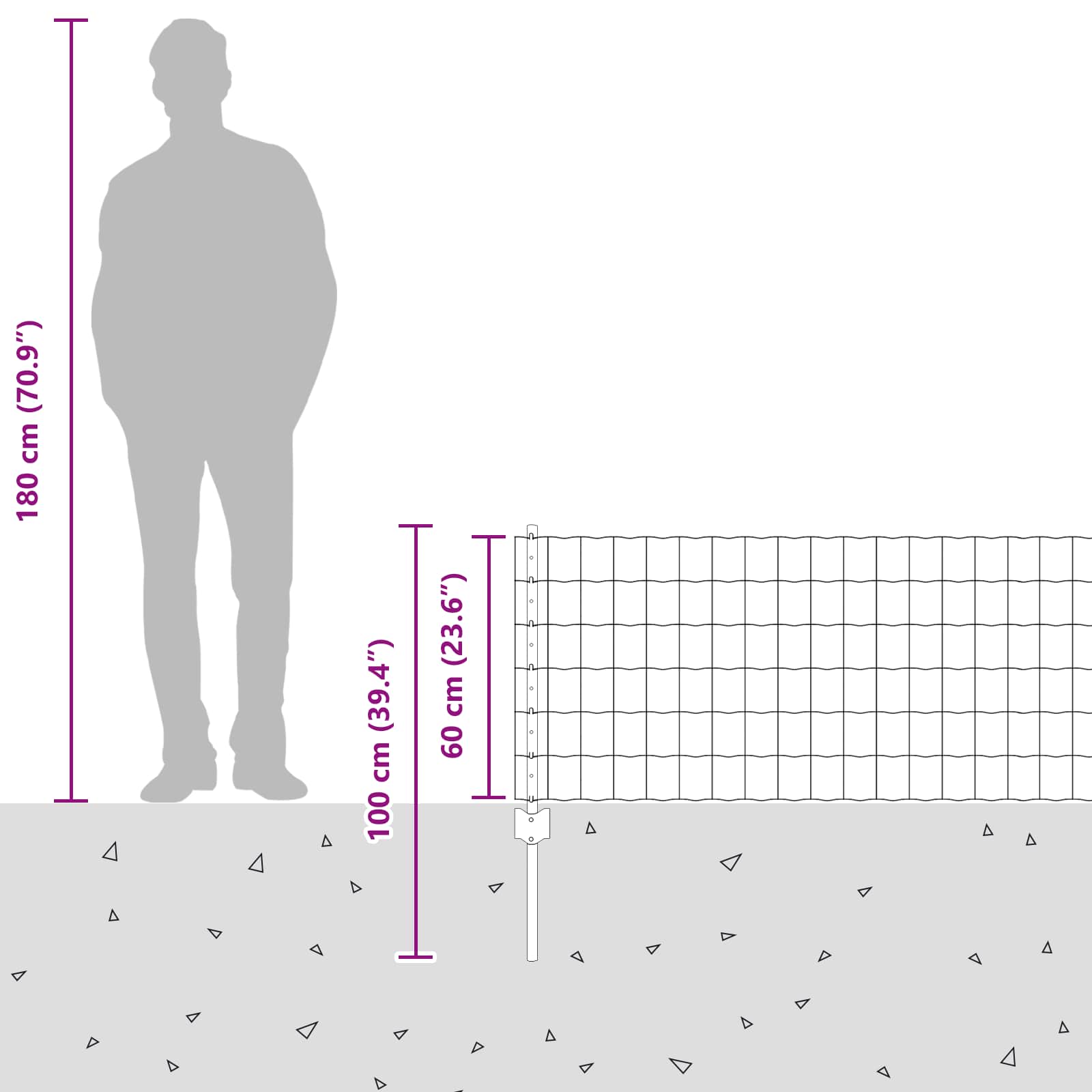 Zavarena žičana ograda 10 x 0,6 m (Š x V) Vruće pocinčani čelik