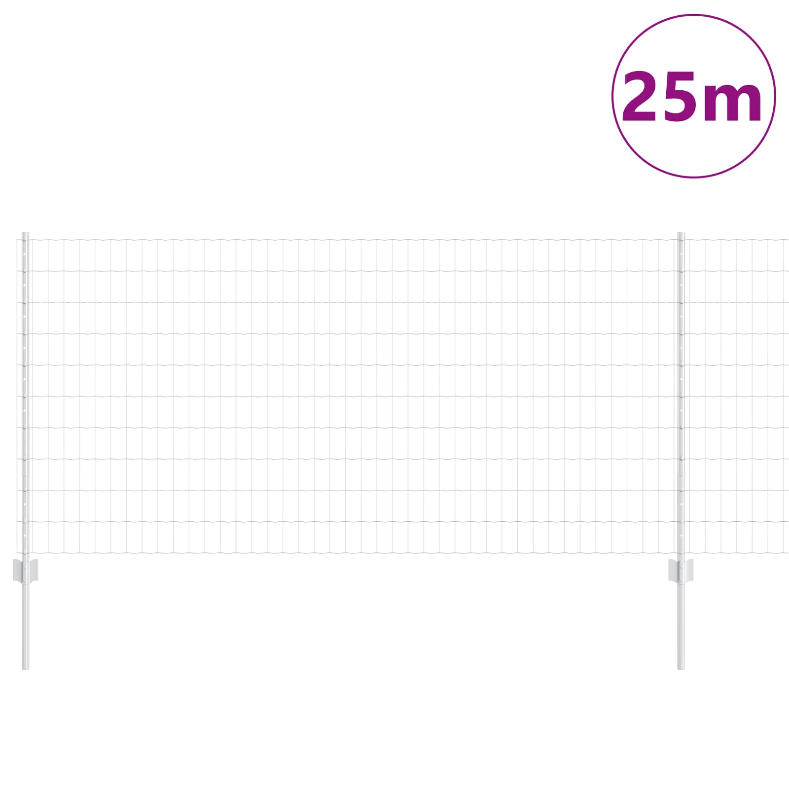 Zavarena žičana ograda 25 x 1 m (Š x V) Vruće pocinčani čelik
