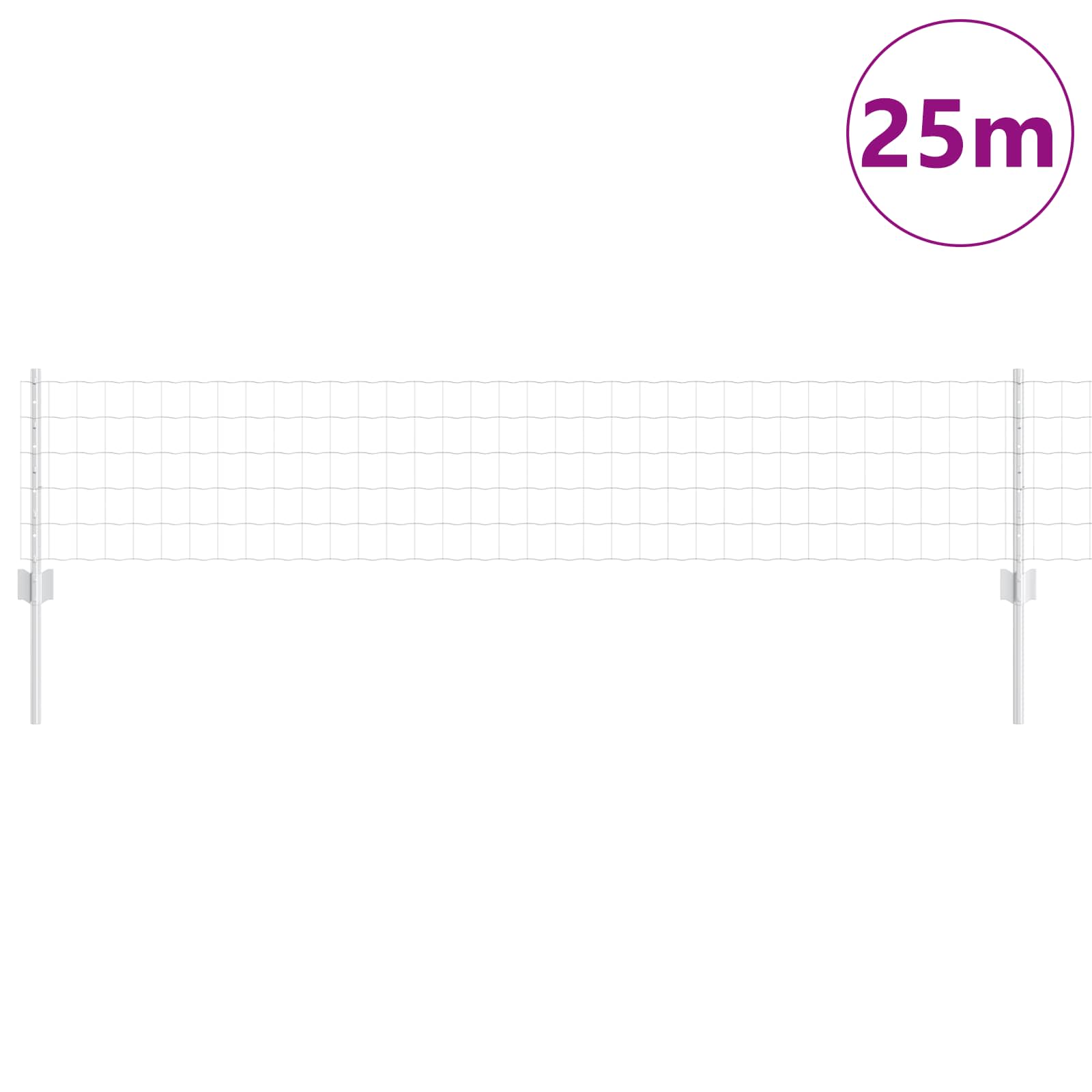 Zavarena žičana ograda 25 x 0,4 m (Š x V) Vruće pocinčani čelik
