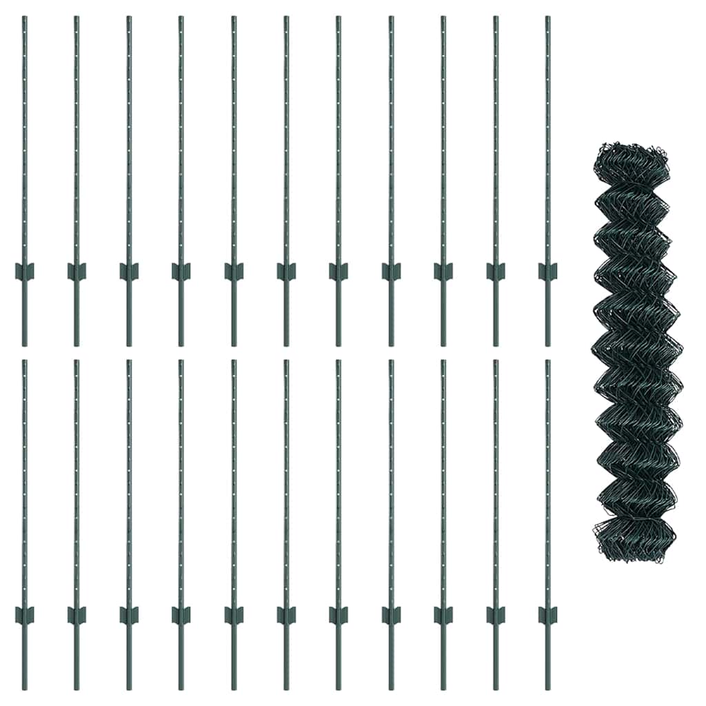 Ograda od lančanih veza s postom 25 x 1 m (Š x V)