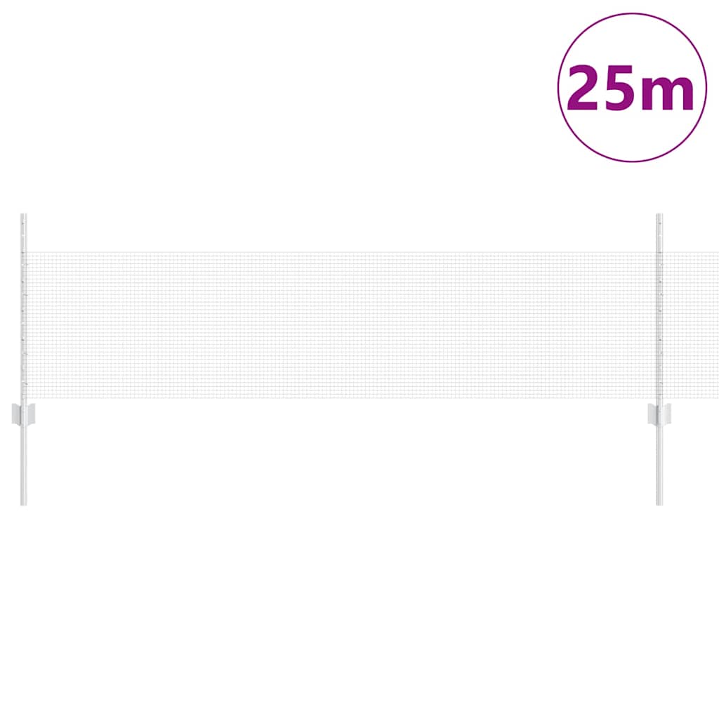 Zavarena žičana ograda s postom 25 x 0,5 m (Š x V)