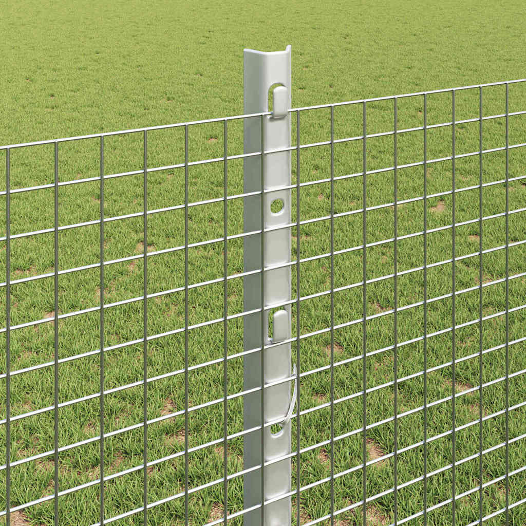 Zavarena žičana ograda s postom 50 x 1,2 m Srebrna Mreža