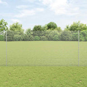 Zavarena žičana ograda s postom 50 x 1,6 m Srebrna Mreža