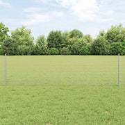 Zavarena žičana ograda s postom 100 x 0,6 m Srebrna Mreža