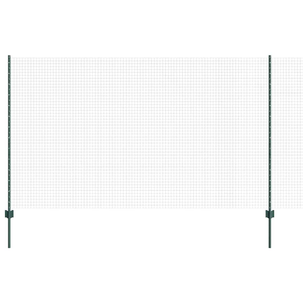 Zavarena žičana ograda s postom 25 x 1,4 m Zelena Mreža