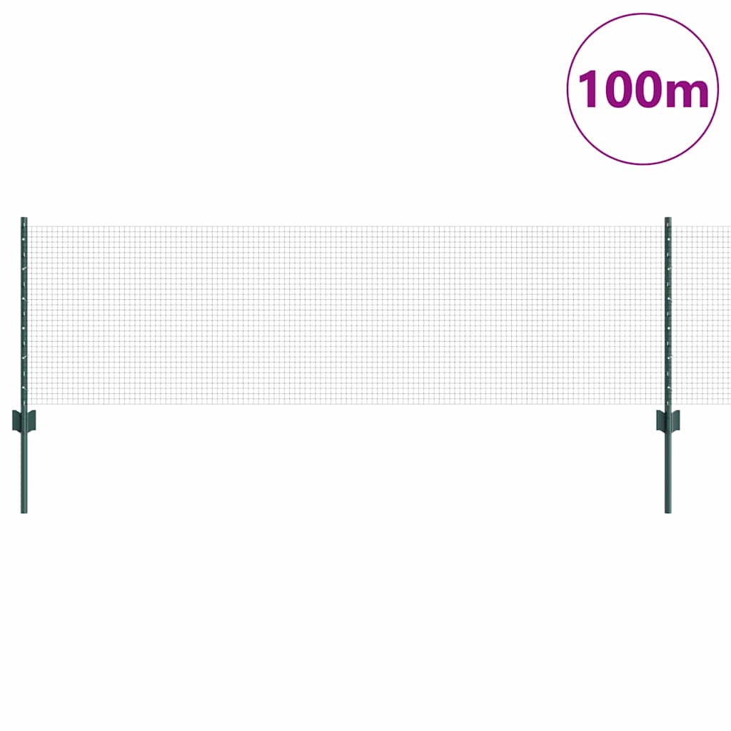 Zavarena žičana ograda s postom 100 x 0,6 m Zelena Mreža