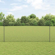 Zavarena žičana ograda s postom 10 x 1,6 m Siva Mreža