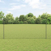 Zavarena žičana ograda s postom 25 x 1,5 m Siva Mreža