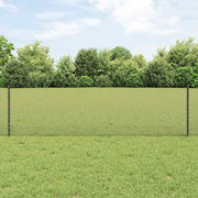 Zavarena žičana ograda s postom 50 x 0,6 m Siva Mreža