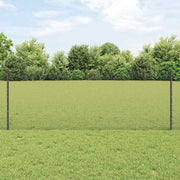 Zavarena žičana ograda s postom 50 x 0,8 m Siva Mreža