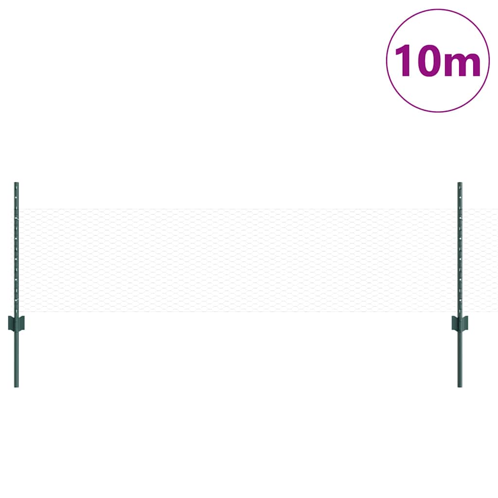 Zavarena žičana ograda 10 x 0,5 m (Š x V) Čelik premazan PVC-om