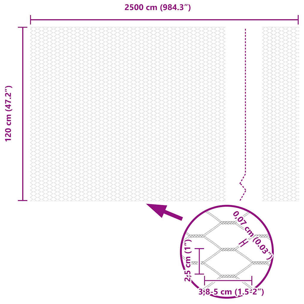Zavarena žičana ograda 25 x 1,2 m (Š x V) Čelik premazan PVC-om