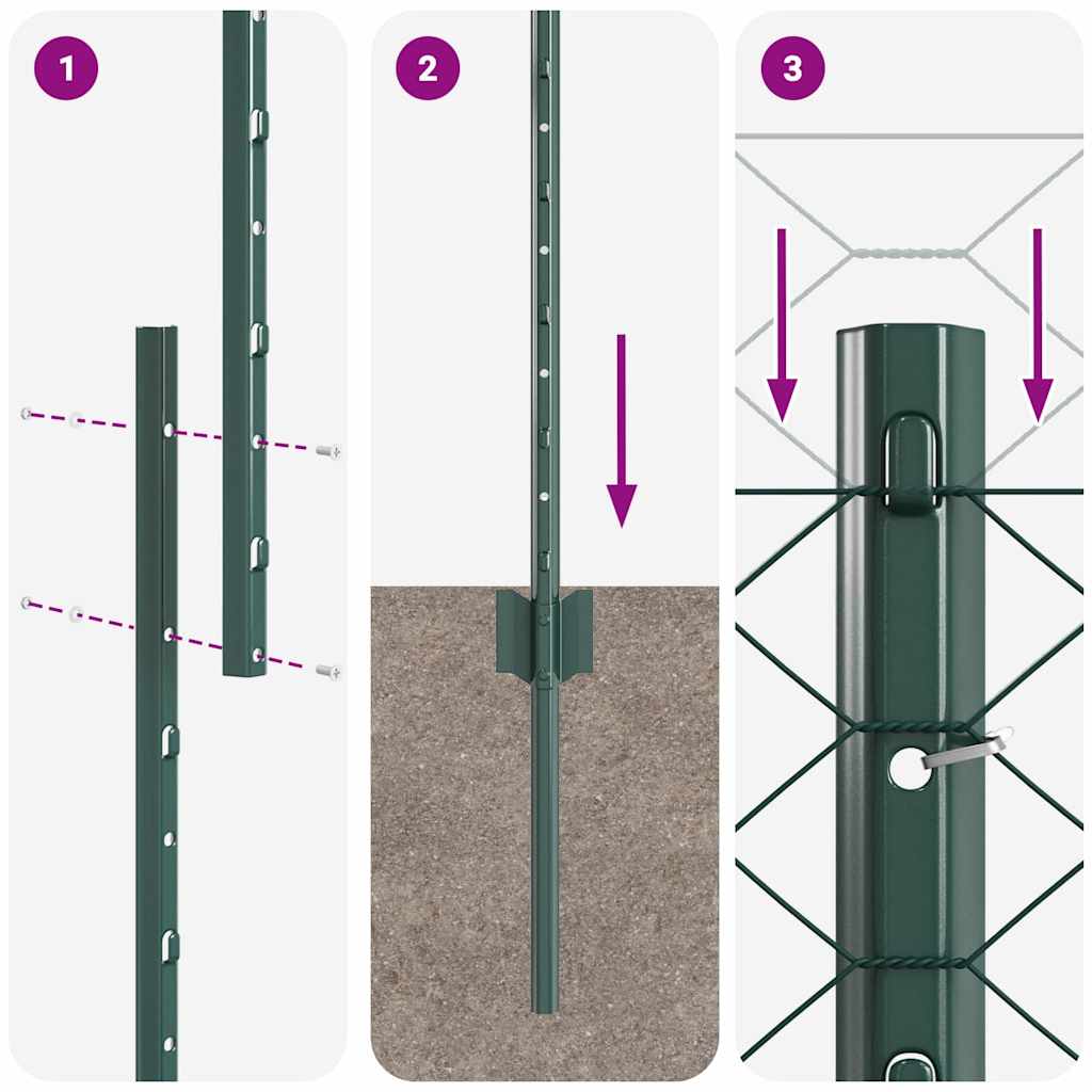 Zavarena žičana ograda 50 x 1,2 m (Š x V) Čelik premazan PVC-om