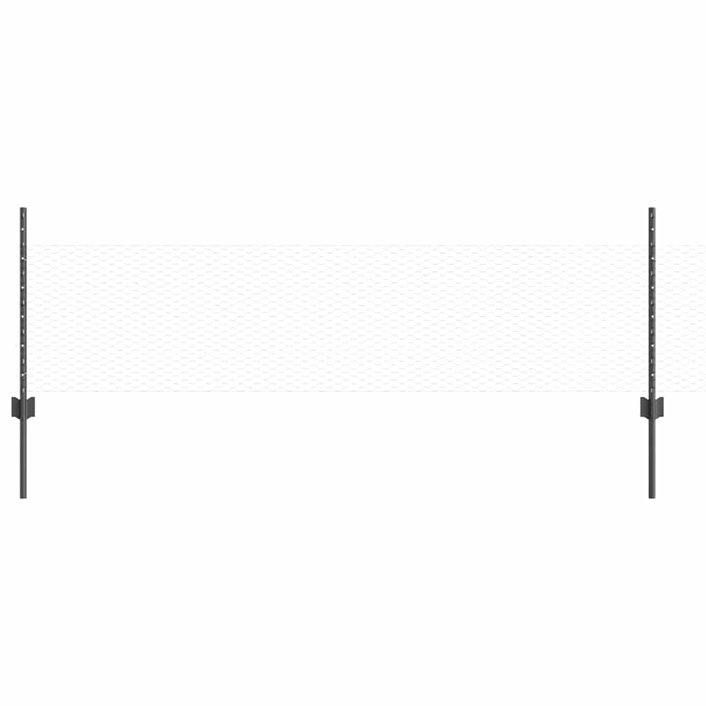 Zavarena žičana ograda 10 x 0,5 m (Š x V) Čelik premazan PVC-om