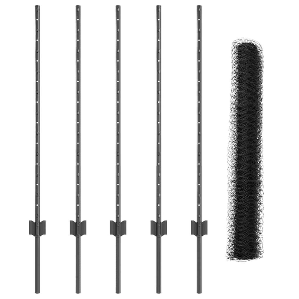 Zavarena žičana ograda 10 x 0,8 m (Š x V) Čelik premazan PVC-om
