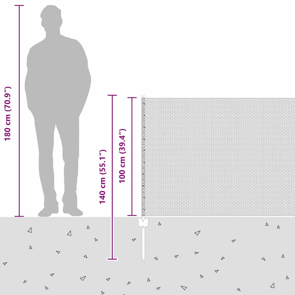 Zavarena žičana ograda 10 x 1 m (Š x V) Čelik premazan PVC-om