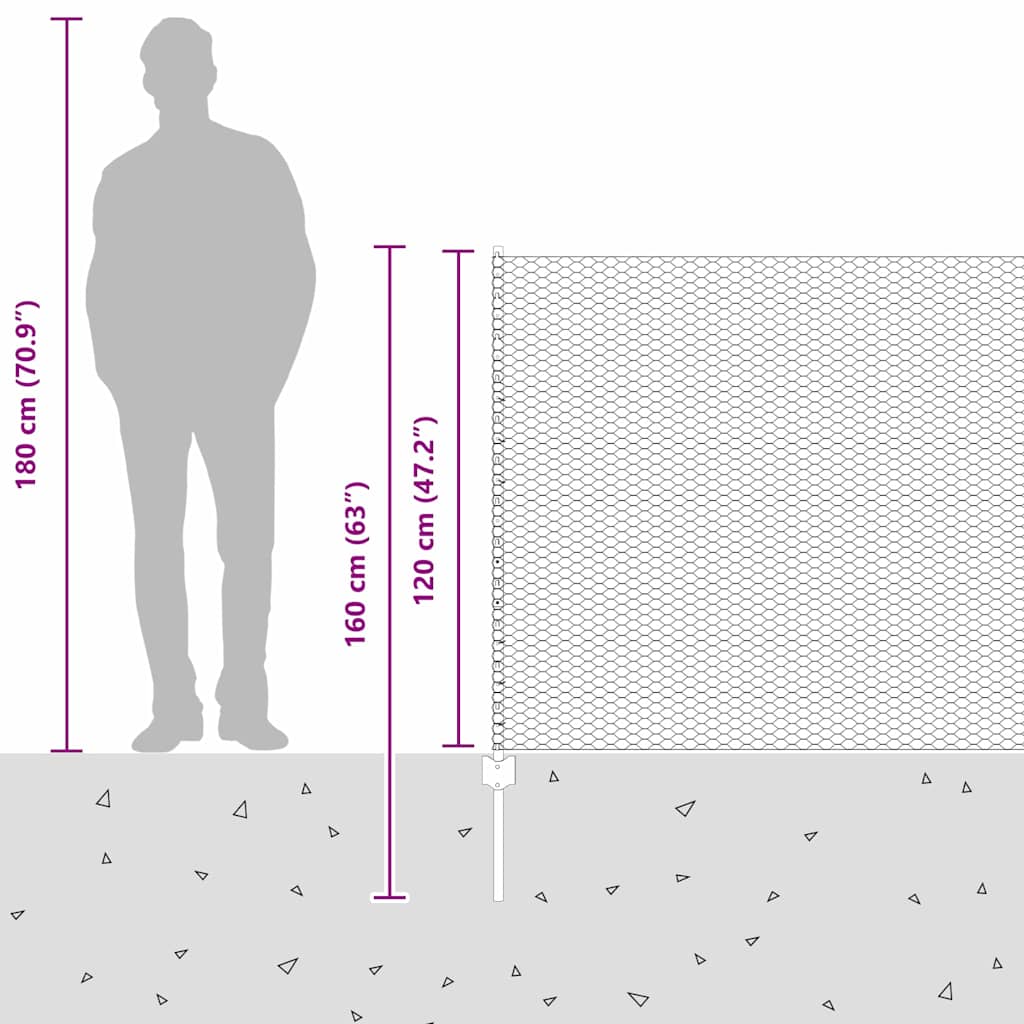 Zavarena žičana ograda 10 x 1,2 m (Š x V) Čelik premazan PVC-om