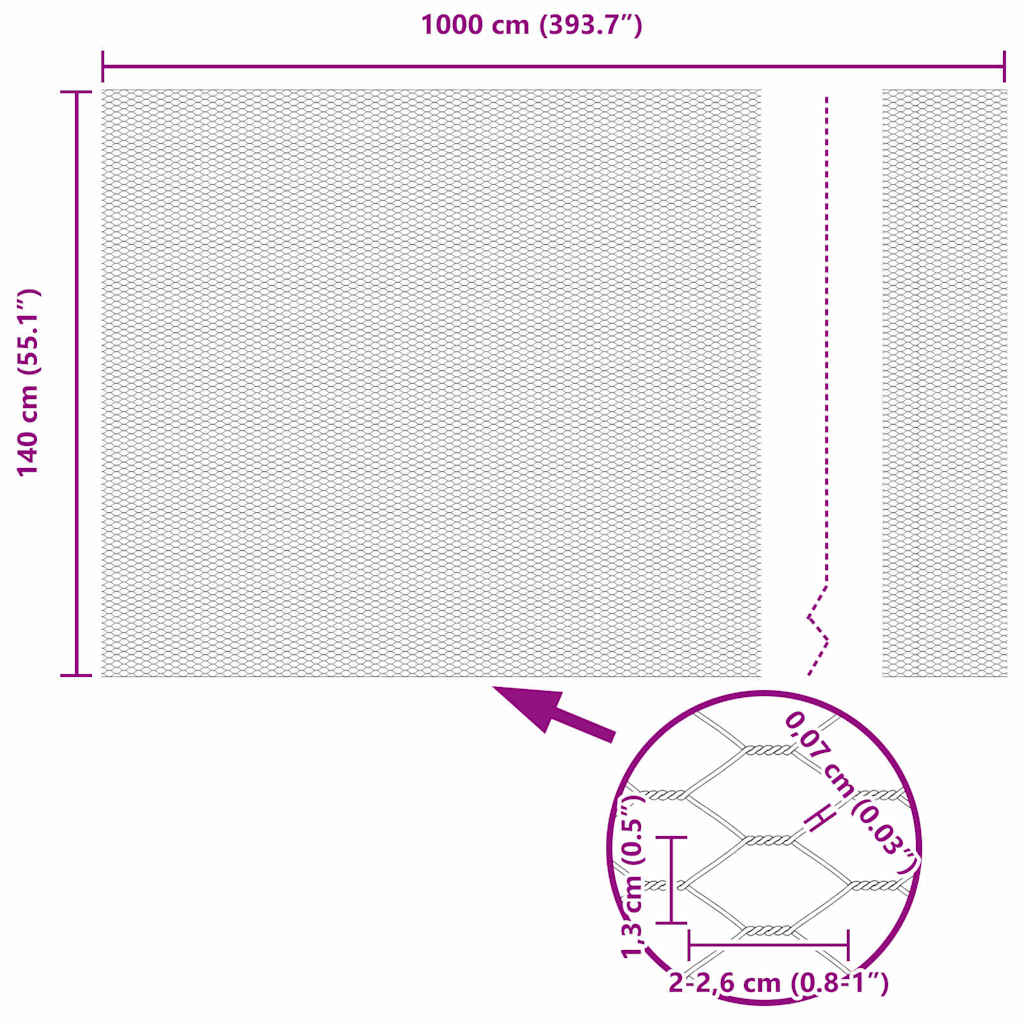 Zavarena žičana ograda 10 x 1,4 m (Š x V) Čelik premazan PVC-om