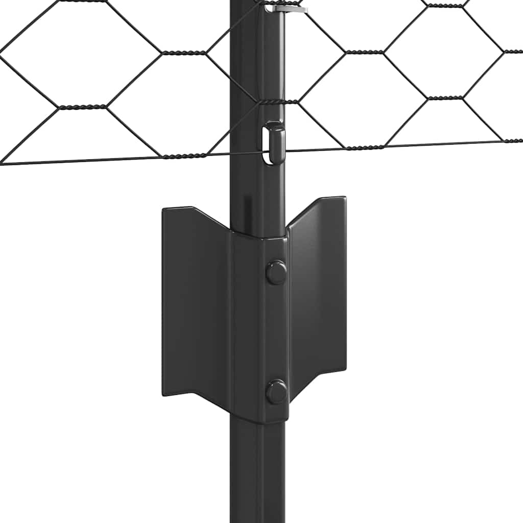 Zavarena žičana ograda 25 x 0,5 m (Š x V) Čelik premazan PVC-om