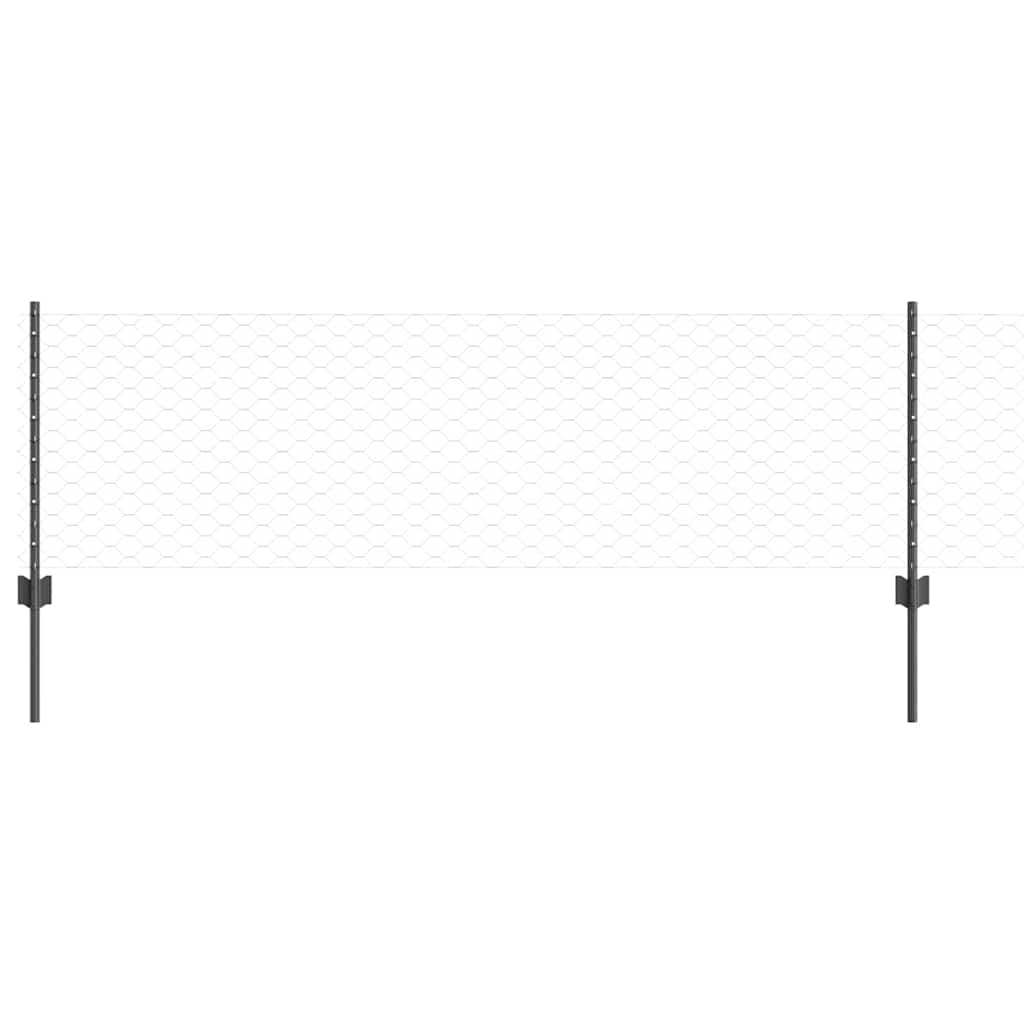 Zavarena žičana ograda 25 x 0,6 m (Š x V) Čelik premazan PVC-om