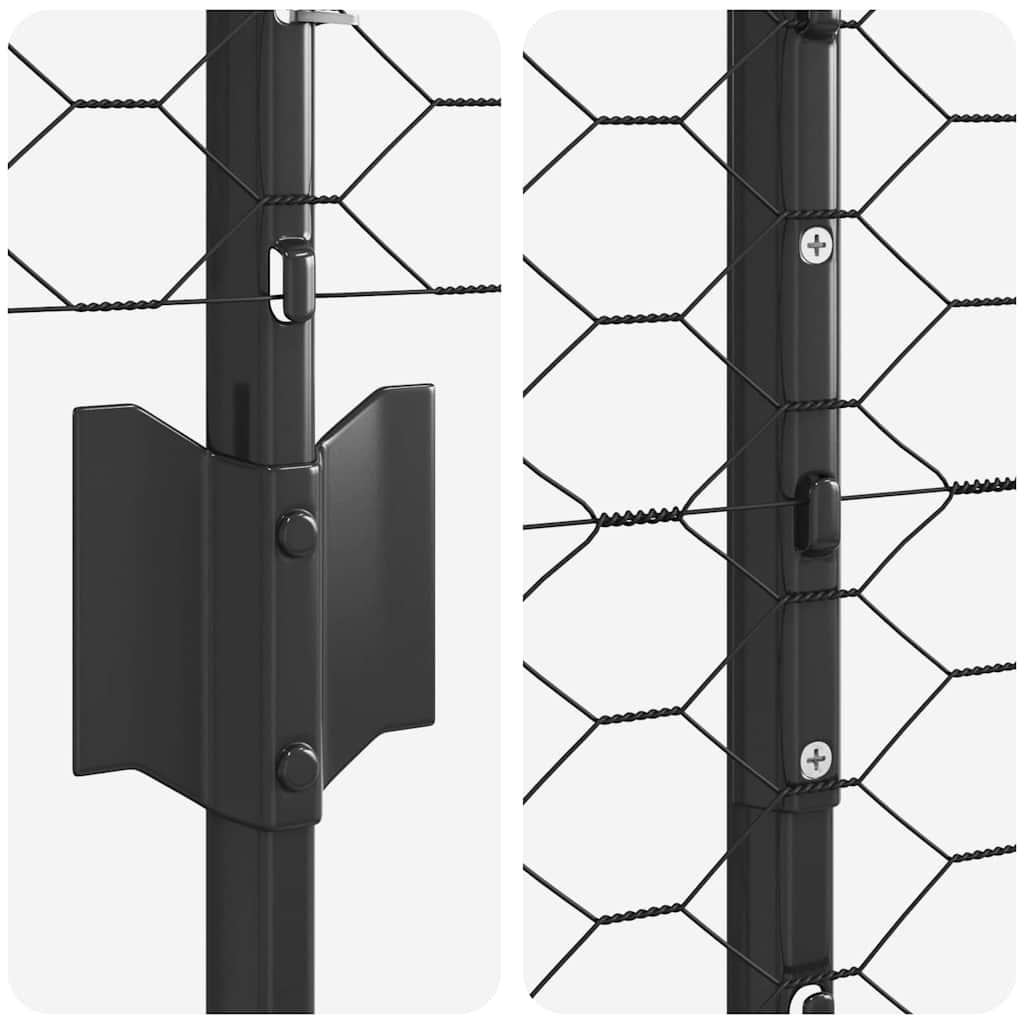 Zavarena žičana ograda 25 x 1,2 m (Š x V) Čelik premazan PVC-om
