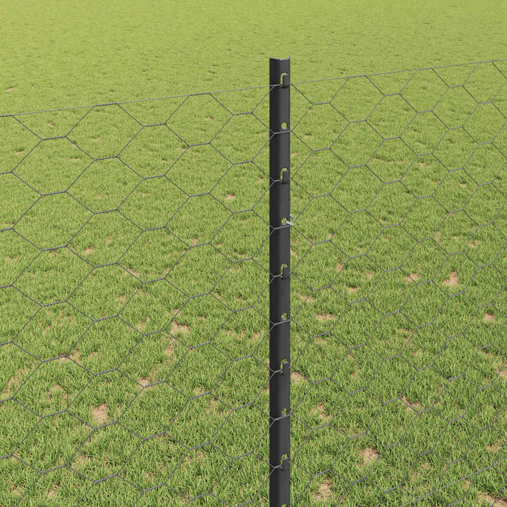 Zavarena žičana ograda 25 x 1,5 m (Š x V) Čelik premazan PVC-om