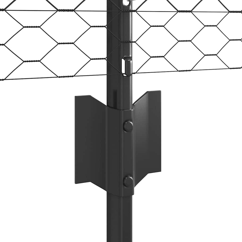 Zavarena žičana ograda 50 x 0,8 m (Š x V) Čelik premazan PVC-om