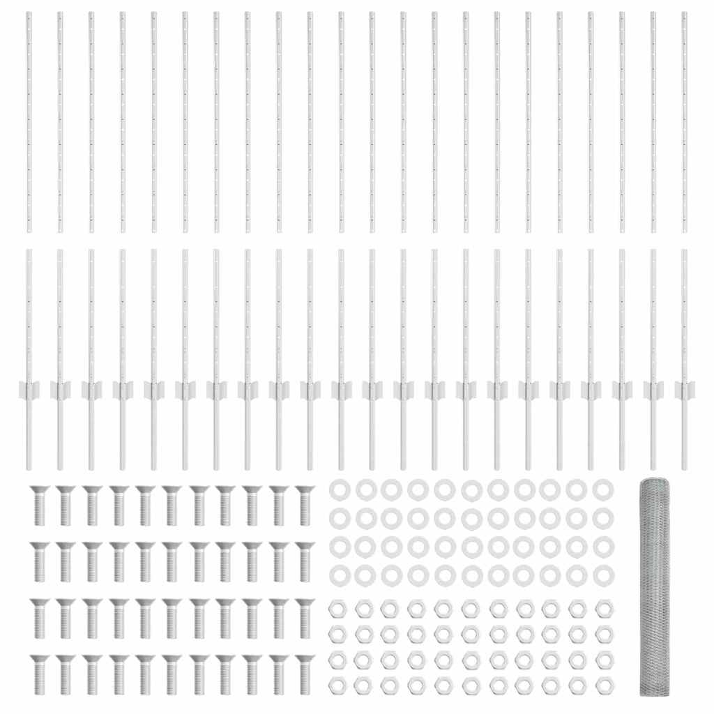 Zavarena žičana ograda 50 x 1,2 m (Š x V) Vruće pocinčani čelik