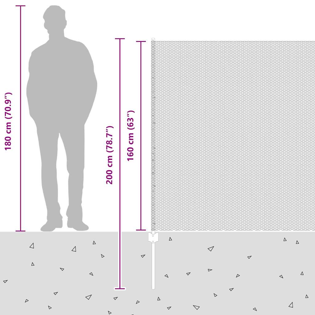 Zavarena žičana ograda 50 x 1,6 m (Š x V) Vruće pocinčani čelik