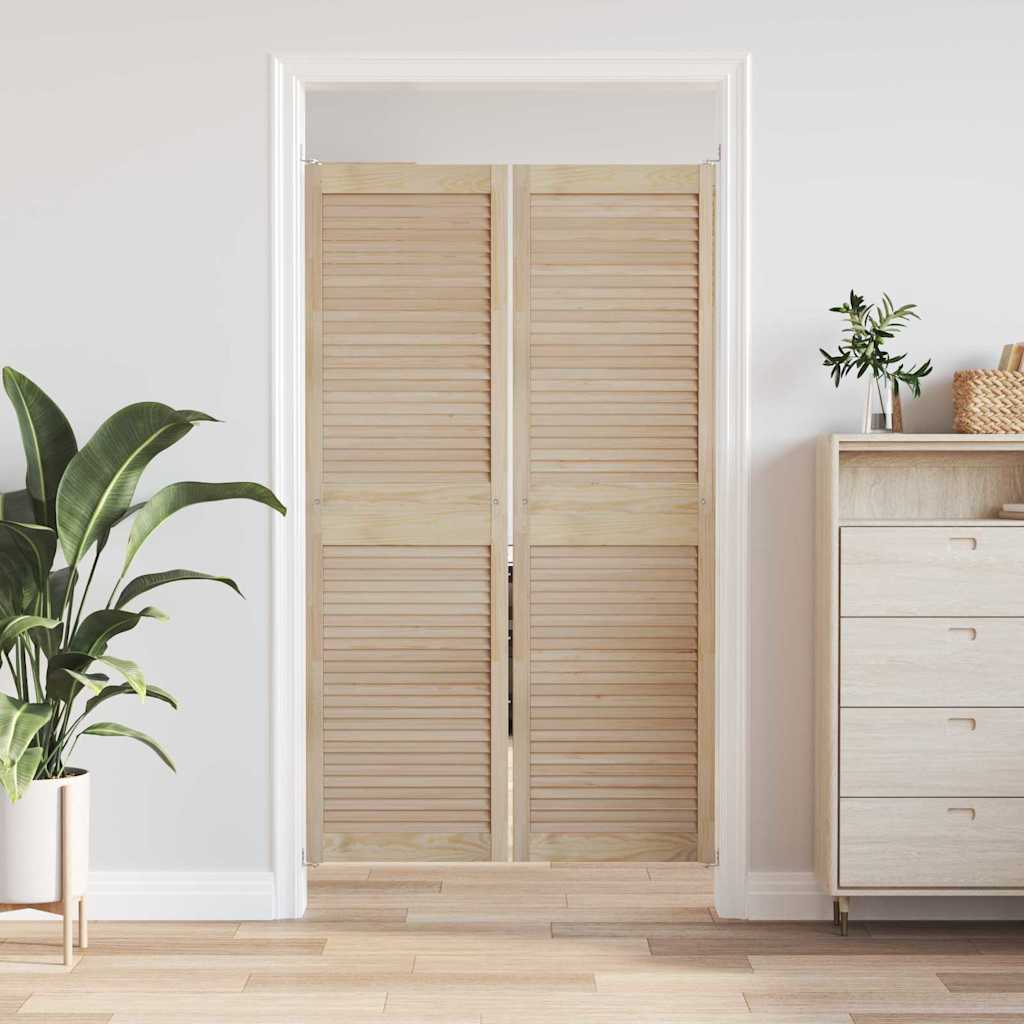 Ormarna vrata s vratima 2 pcs Prirodna 170 x 2,1 x 49,5 cm