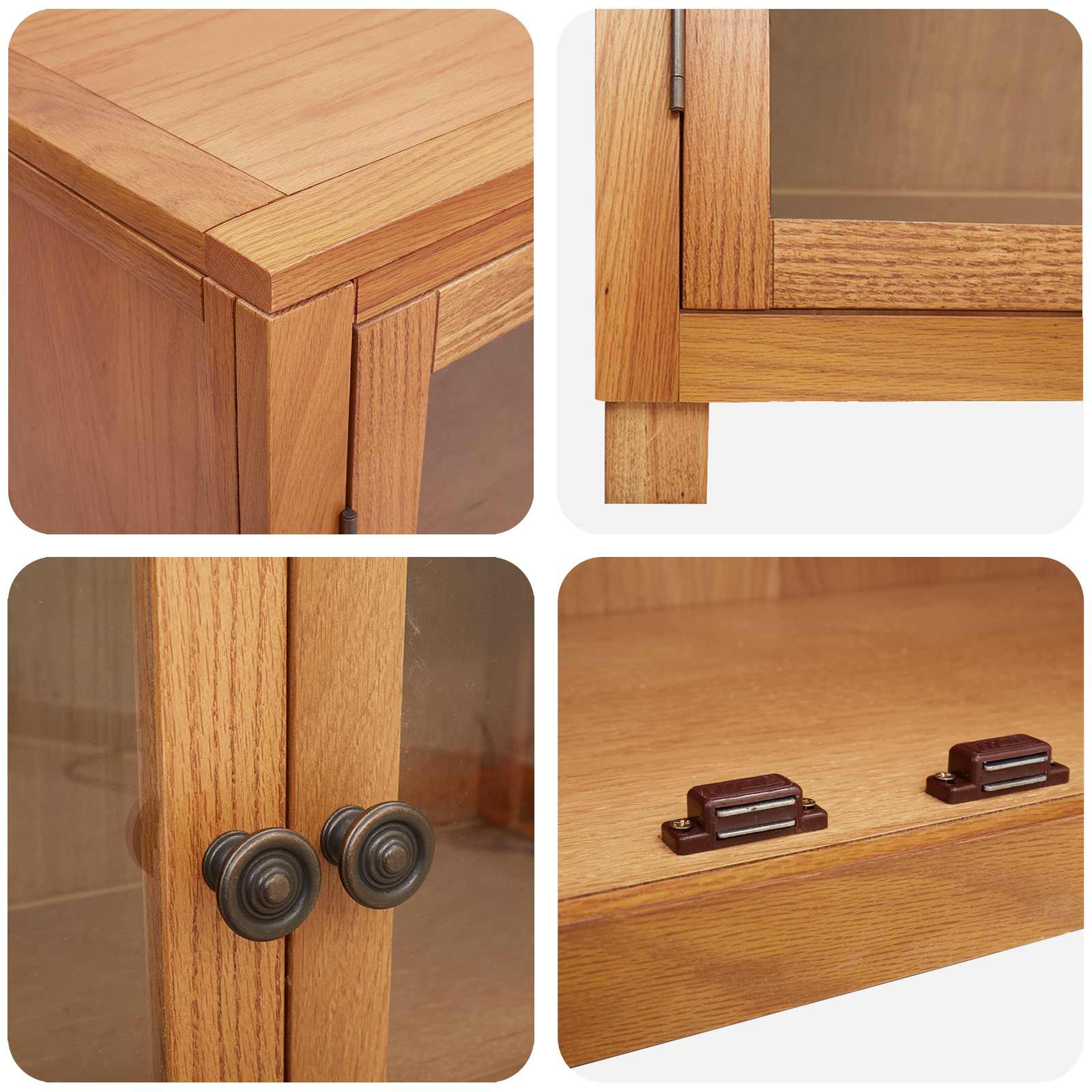 Set namještaja za pohranu 2 kom. Prirodna 80 x 35 x 185 cm