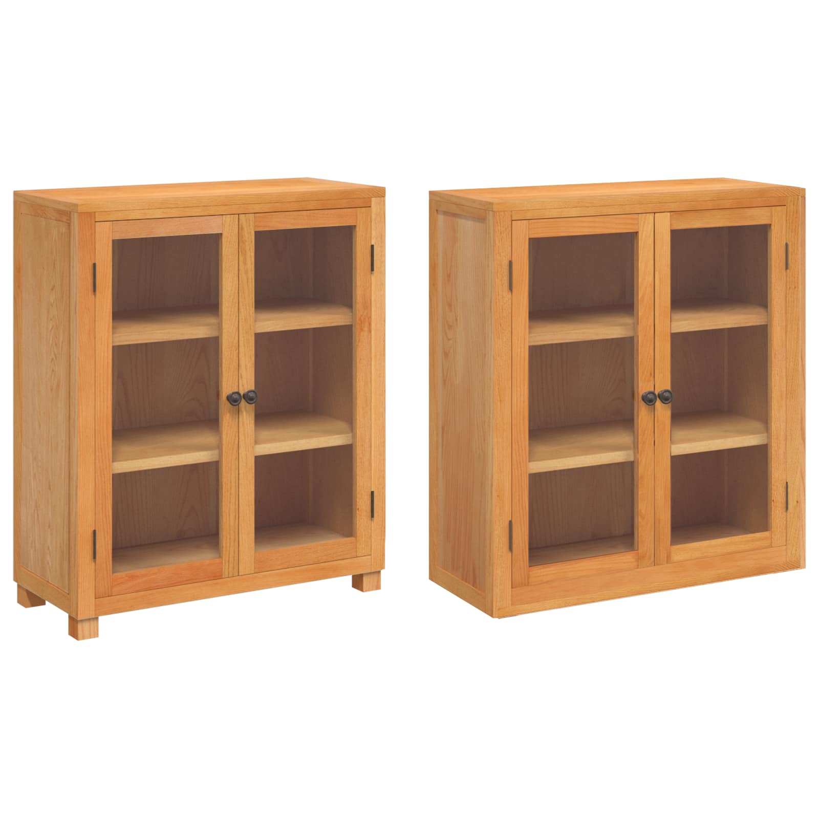 Set namještaja za pohranu 2 kom. Prirodna 80 x 35 x 185 cm