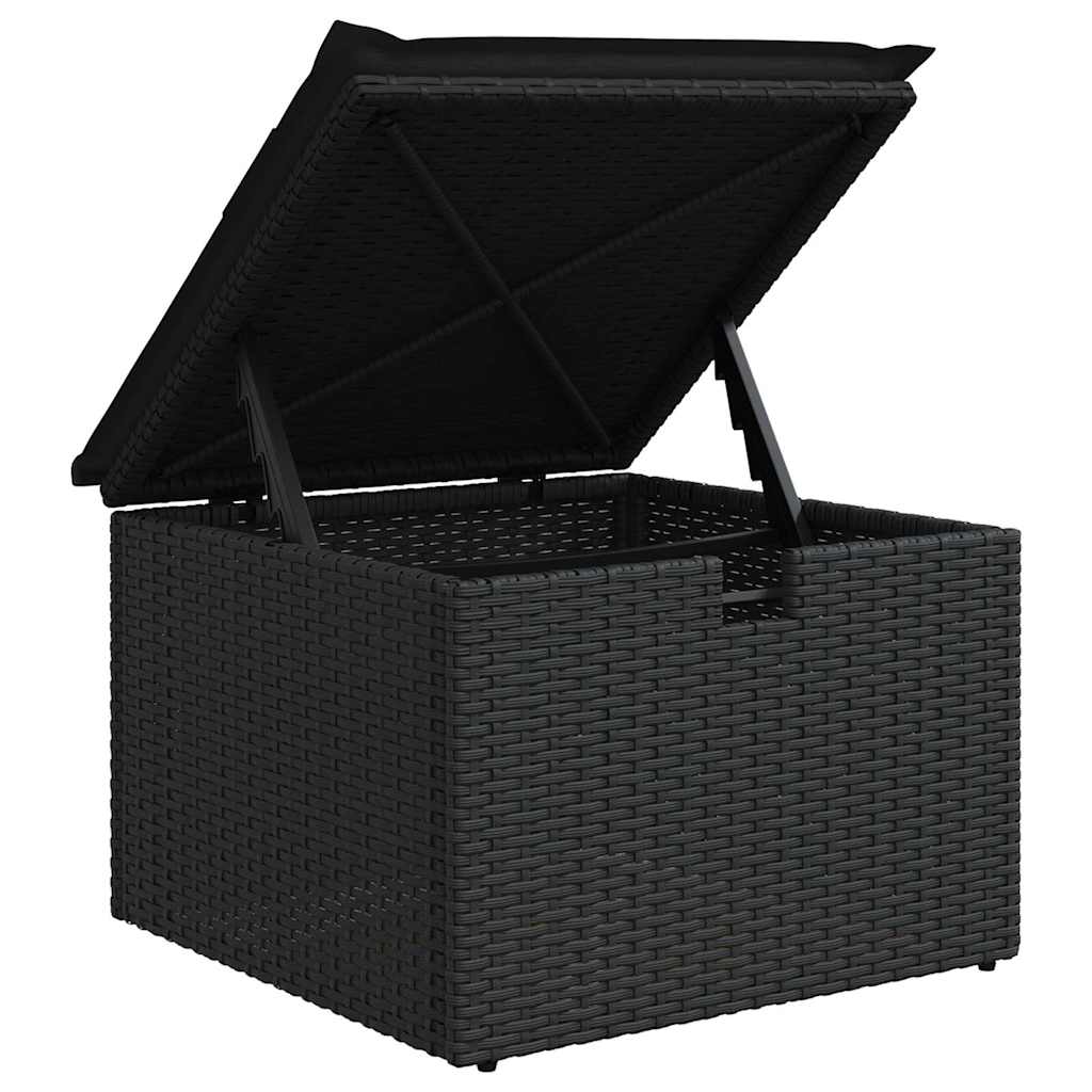 Sjedeća garnitura za vrt 7 pcs Crna 234 x 124 x 85 cm